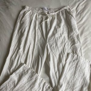 Cotton On White Wide Leg Pants